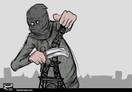 کاریکاتور حملات پاریس