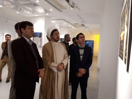 نمایشگاه کاریکاتور سومین جشنواره حقوق بشر آمریکایی در سنندج افتتاح شد