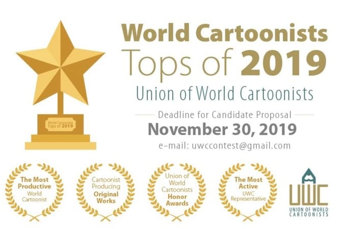 مسابقه برترین کارتونیست های سال ۲۰۱۹