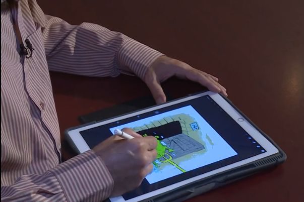 کاریکاتور کشیدن مدیر مرکز هنرهای تجسمی حوزه هنری علیه کرونا