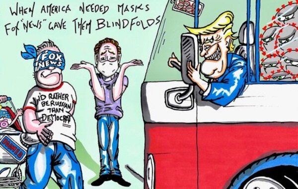 کاریکاتور انتقادی جیم کری برای ترامپ