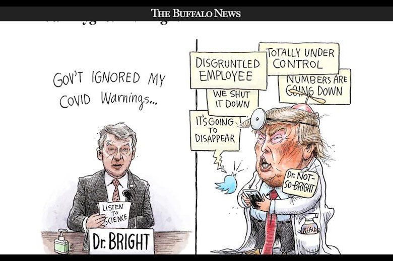 کاریکاتور بوفالو نیوز برای ترامپ