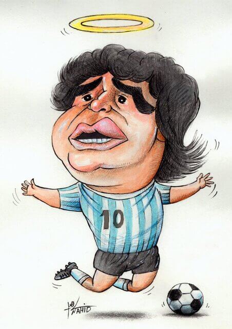 کاریکاتور دیه‌گو مارادونا